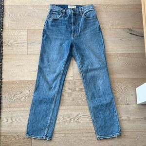 Straight Fit Denim Blue Jeans